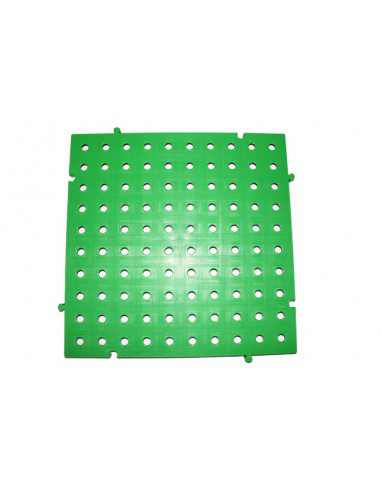 M2. PAVIMENTO PLACAS PVC REJILLAS 50X50X2,5 CMS COLOR VERDE