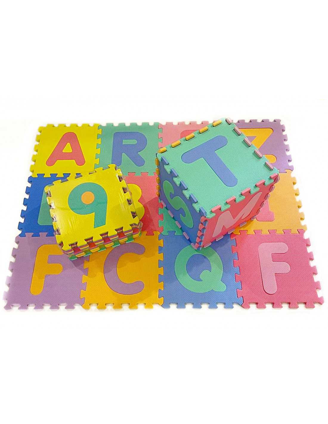 Pack de esterilla puzzle suelo infantil, 60x60x1 cm, Tatami