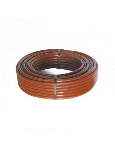 TUBO GOTEO DE 50 M 13,5X16MM CON GOTEROS CADA 33 CMS MARRON