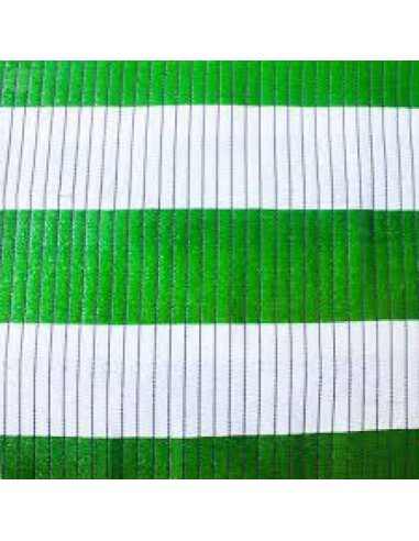 ROLLO MALLA BICOLOR VERDE/BLANCO 95 GR/M2, 90% 100X 4,00 M ANCHO